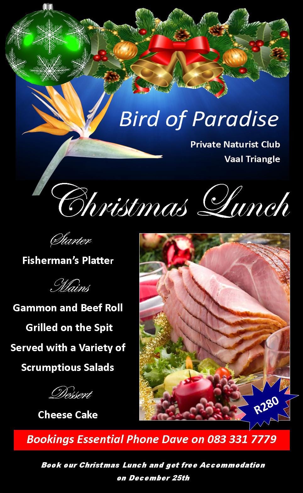 Bird of Paradise Christmas Lunch